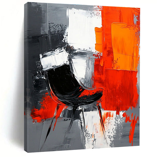 Abstract Chair in Bold Colors for Design - Focused Workplace & Art - Loving Home STSC226