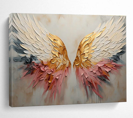 3D Wing Relief Art for Bohemian - Style Café Photo Spots DLZ3247