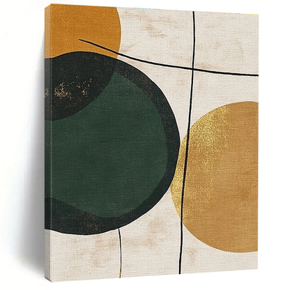 Geometric Circles with Gold for Mid - Century Modern Home & Chic Home Office STSC467