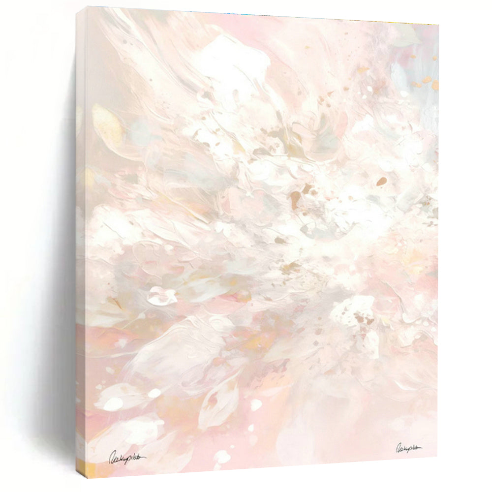 Pink Floral Abstract Art for Beauty Salon & Home Dressing Room DLZ1095