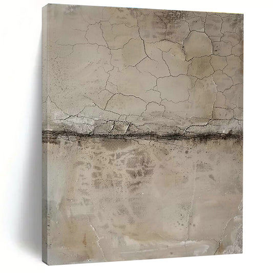 Cracked Texture Art for Rustic Industrial Restaurant & Vintage Warehouse Studio DLZ1572
