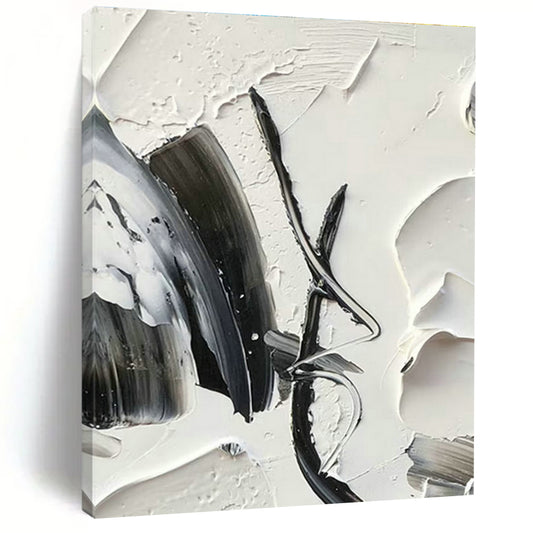 Monochrome Textured Abstract for Industrial Loft Office & Avant - Garde Café DLZ1571