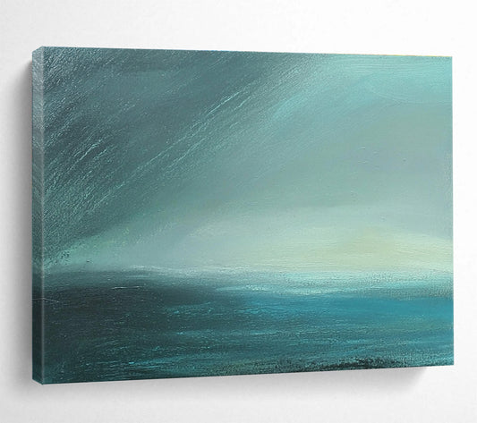 Misty Sea Abstract Art for Coastal Home Study & Art Gallery Seaside Exhibition SC497