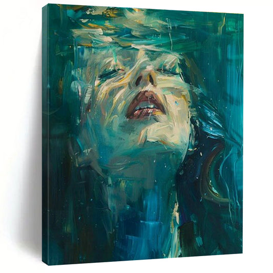 Underwater Portrait Art for Beachfront Hotel & Art - Themed Bistro DLZ1476