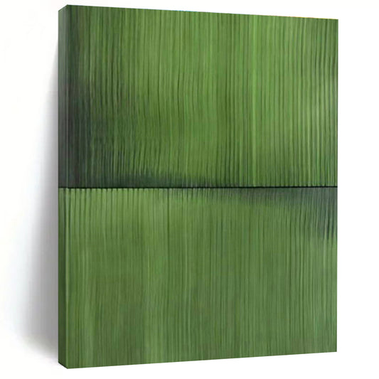 Green Vertical Lines Art for Eco - Friendly Home Study Spaces & Plant - Filled Work-from-Home Nooks DLZ0298