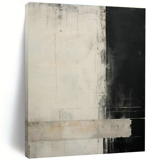 Black - White - Gray Abstract Art for Office & Living Room DLZ0333