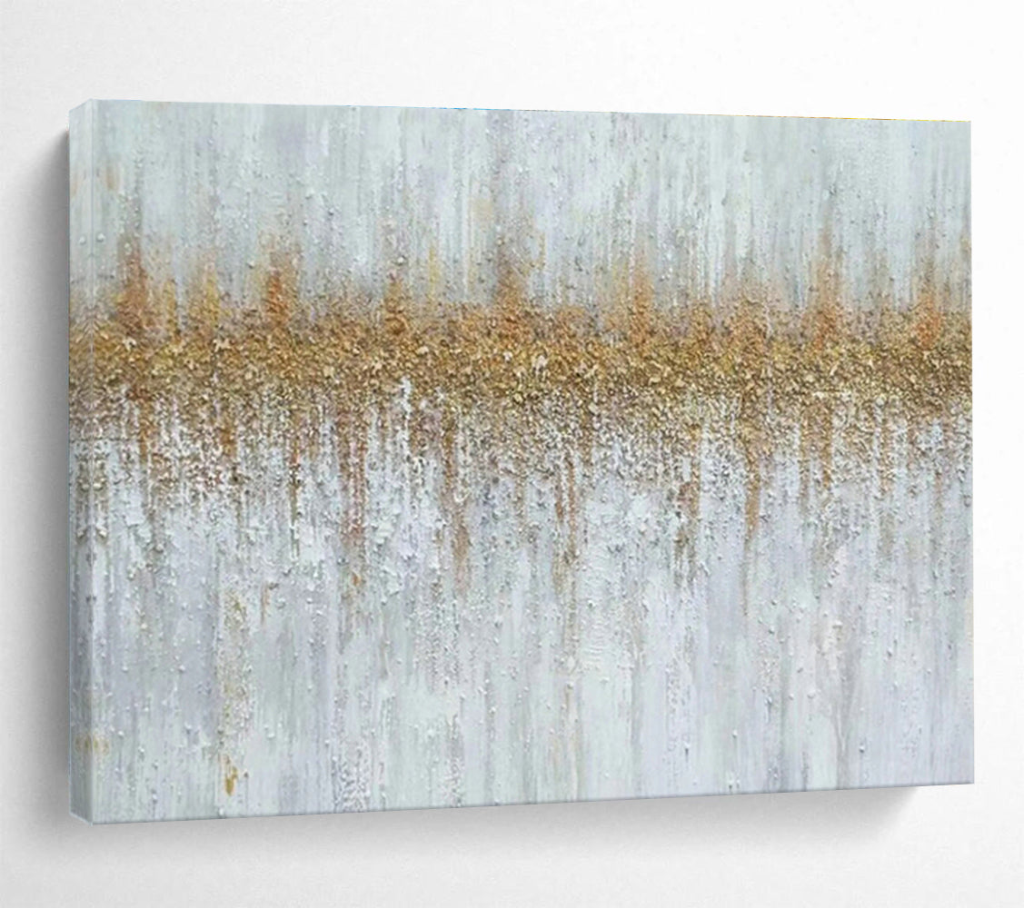 Gold - Gray Texture Abstract Art for Luxury Hotel Spa Waiting Areas DLZ2686