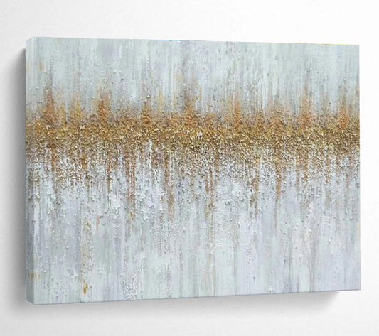 Gold - Gray Texture Abstract Art for Luxury Hotel Spa Waiting Areas DLZ2686