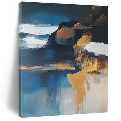 Abstract Coastal Cliff for Nautical - Themed Living Room & Beachside Café STSC651
