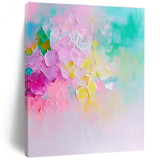 Colorful Textured Abstract for Vibrant Art Café & Bohemian Home Studio STSC442