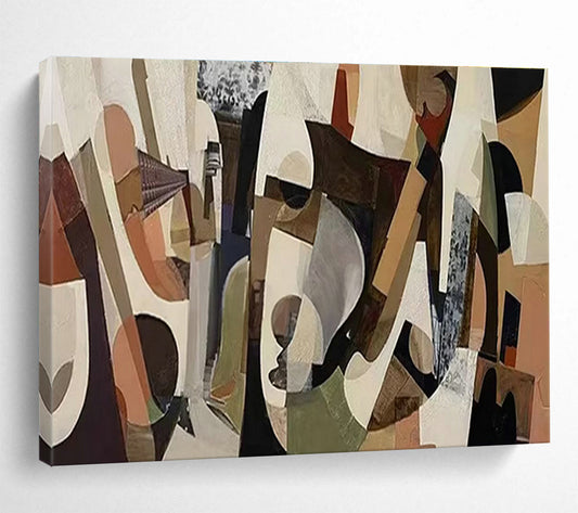 Cubist - Style Abstract for Creative Studio Lounge DLZ3005