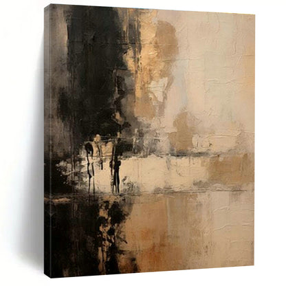 Brown - Black Abstract Art for Living Room & Office DLZ0387