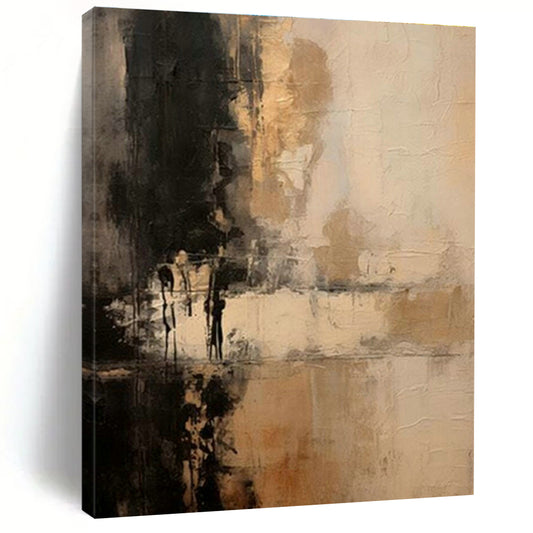 Brown - Black Abstract Art for Living Room & Office DLZ0387