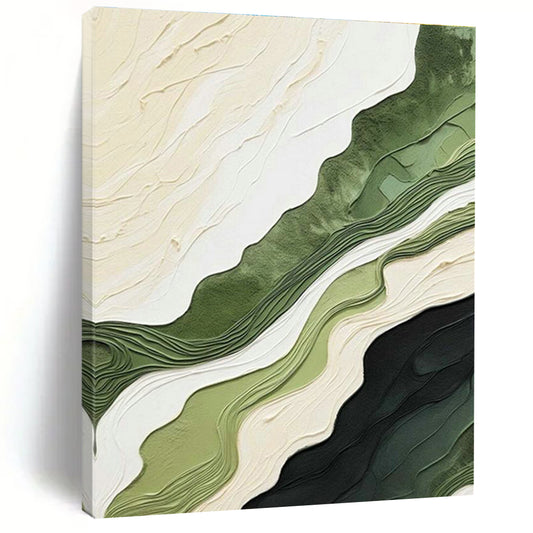 Multi - Colored Textured Waves Art for Coastal Resort Lobby & Creative Studio DLZ2186