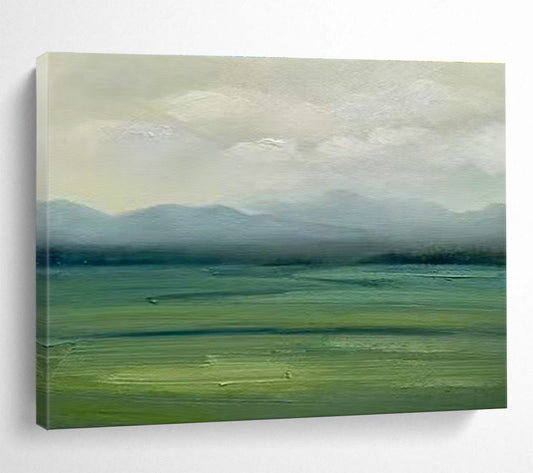 Misty Landscape Oil Painting for Nature - Inspired Bedrooms DLZ2485