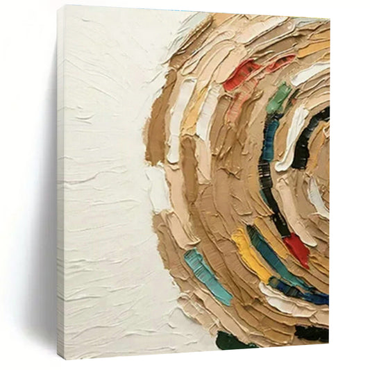 Colorful Textured Circle Art for Art Studio Classroom & Eclectic Coffeehouse DLZ1508