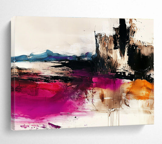 Color - Blended Abstract Landscape Art for Mountain Lodge & Spiritual Retreat SC046
