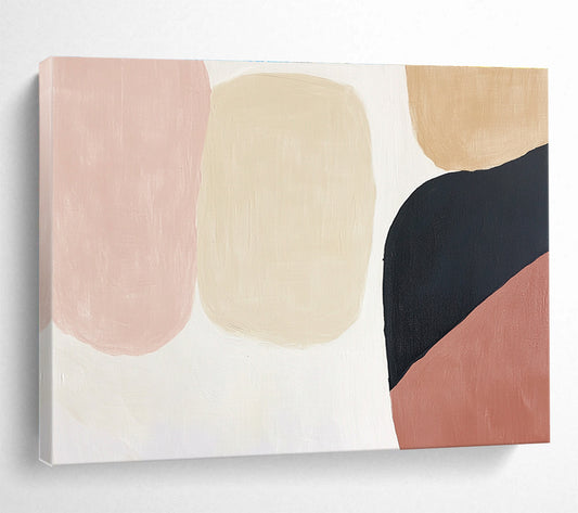 Pastel Shapes Abstract Art for Modern Nursery & Chic Home Office SC279