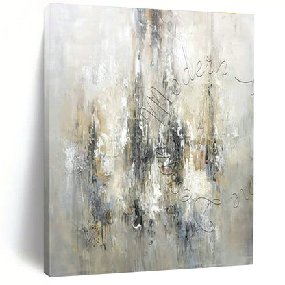 Gray - White Abstract Art for Industrial - Style Home & Contemporary Art Gallery DLZ1826