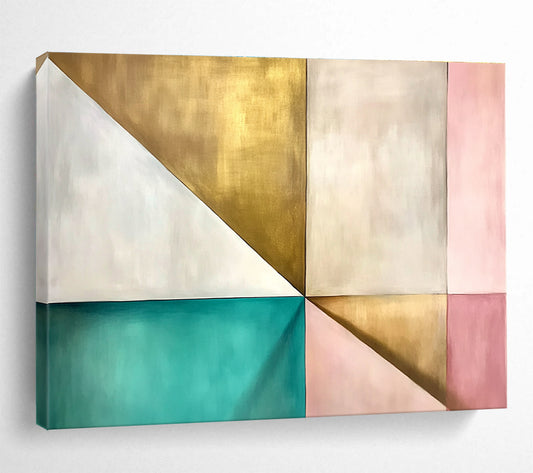 Colorful Geometric Triangles Art for Trendy Boutique & Contemporary Home Office SC504