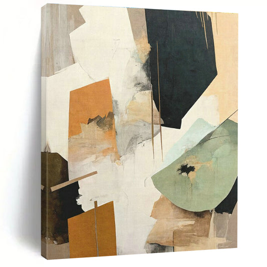 Geometric Collage Abstract Art for Contemporary Art Gallery & Urban Loft Home DLZ1622