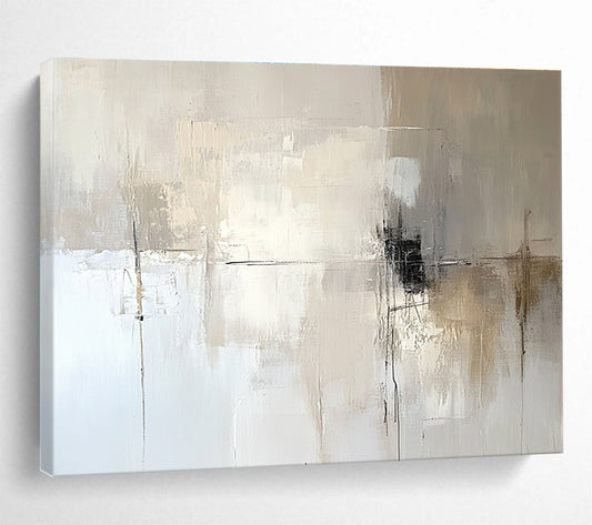 Neutral Abstract Composition Art for Minimalist Living Room & Modern Office Reception SC291