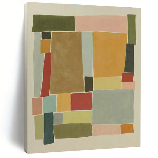 Color - Block Collage Art for Scandinavian Nursery & Bohemian Craft Room DLZ0971