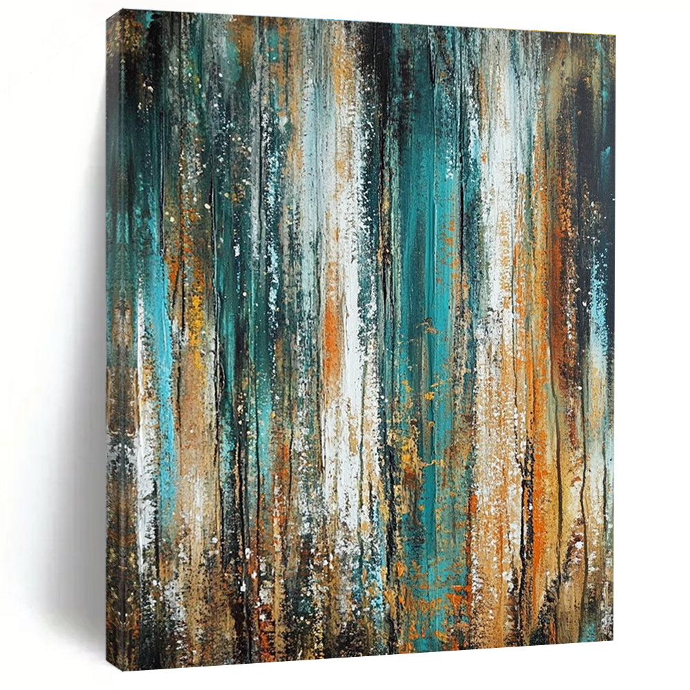 Abstract Vertical Strokes for Industrial - Style Loft & Contemporary Art Space STSC205