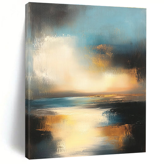Abstract Seaside Sunset for Coastal Home Bedroom & Beachfront Restaurant STSC196
