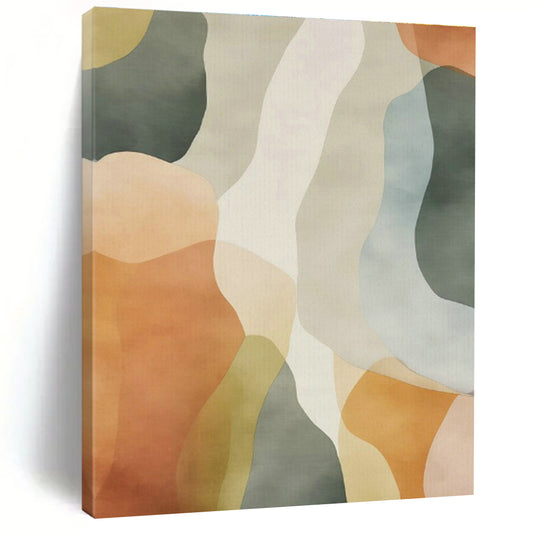 Colorful Wavy Abstract Art for Bohemian Café & Playful Kids' Room DLZ1641