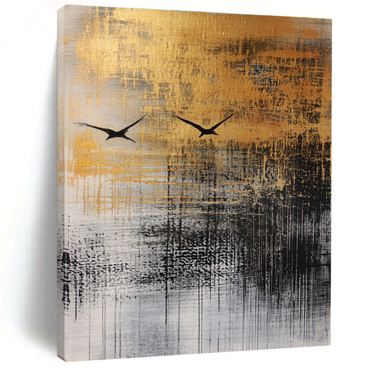 Golden Sky Birds Art for Rooftop Terrace & Luxury Villa STSC047