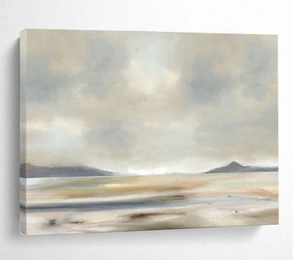 Light - Colored Lakeside Landscape Art for Relaxing Bedroom DLZ2743
