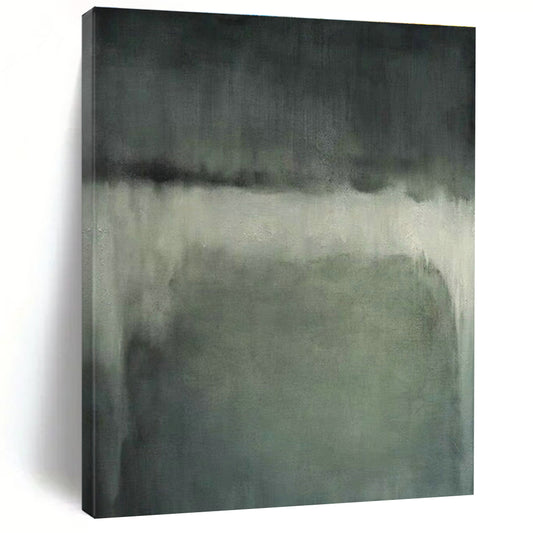 Muted Gray Abstract Art for Minimalist Library & Corporate Waiting Room DLZ1474