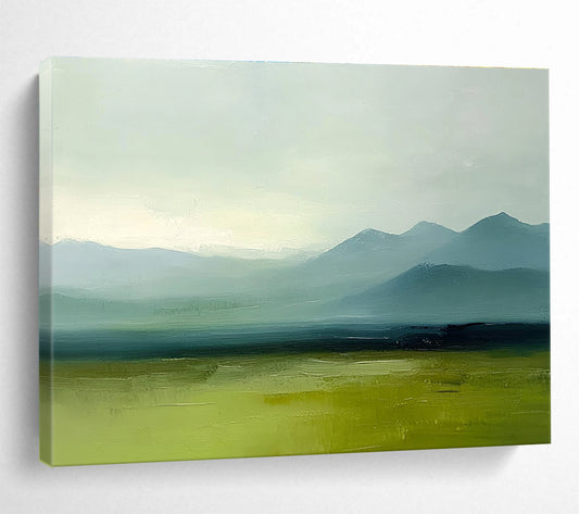 Misty Mountain Landscape Art for Spa Waiting Room & Nature - Inspired Home SC409