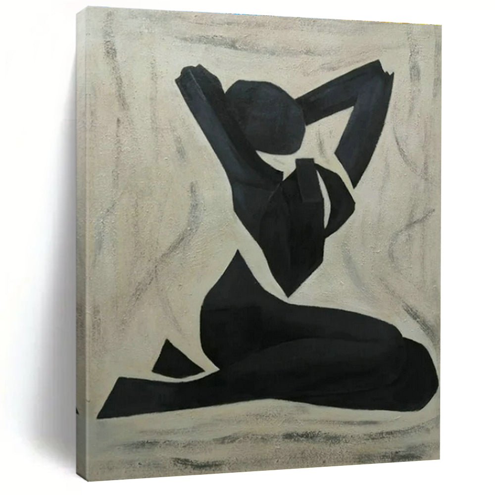 Black Figure Silhouette Art for Modern Dance Studio & Art - Deco Home DLZ1788
