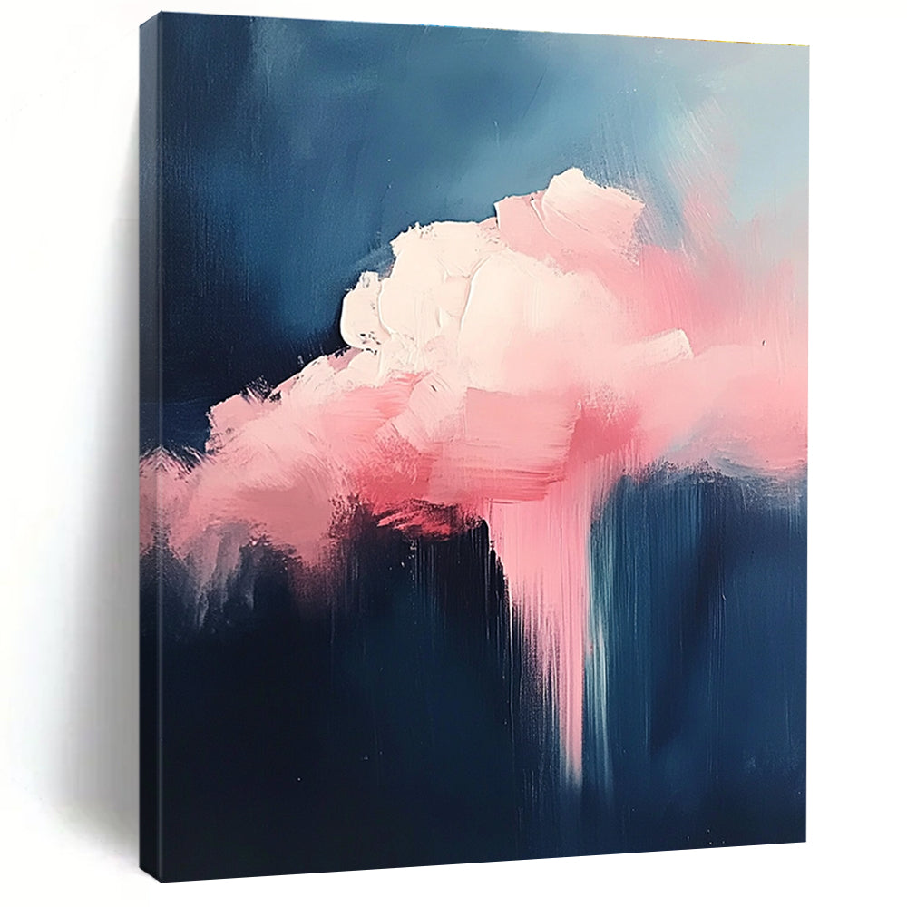 Dreamy Pink Cloud Abstract Art for Nursery & Lounge STSC671