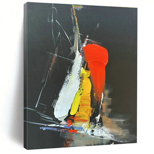 Colorful Abstract Art on Black Background for Trendy Nightclub & Creative Agency DLZ1694
