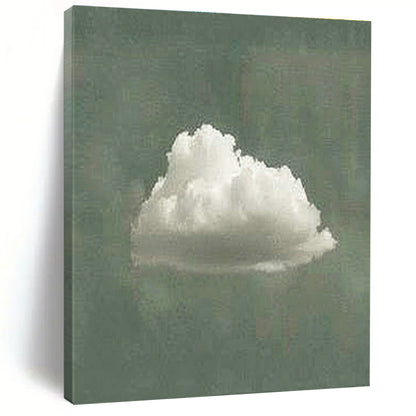 Lone Cloud Art for Minimalist Bedroom & Nature - Lover’s Study DLZ0977