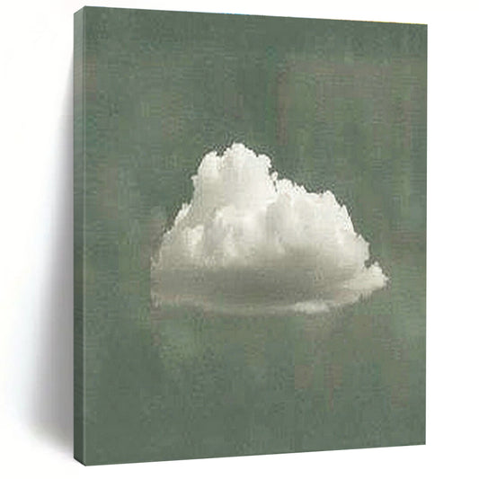 Lone Cloud Art for Minimalist Bedroom & Nature - Lover’s Study DLZ0977