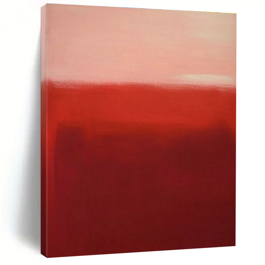 Gradient Red Abstract Art for Luxury Hotel Suite & Art Deco Home Bedroom DLZ1624