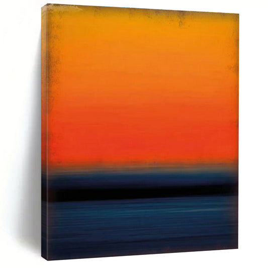 Vibrant Gradient Sunset Art for Rooftop Bar & Coastal Restaurant DLZ2303