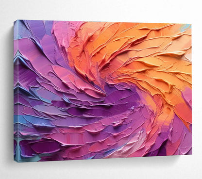 Pink - Purple - Orange Swirl Art for Modern Art Gallery Interactive Spaces DLZ3204