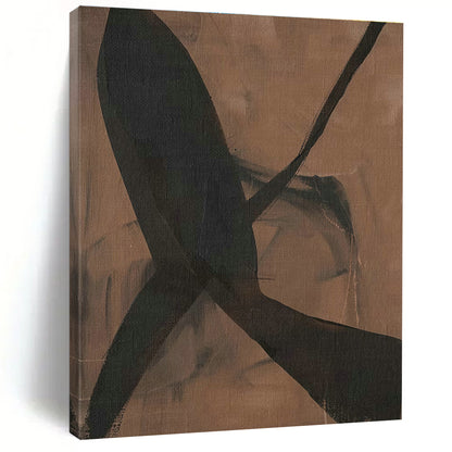 Brown - Based Black Pattern Art for Bedroom & Study DLZ0412