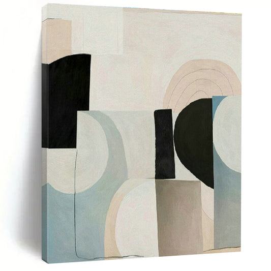 Soft Geometric Art for Scandinavian - Style Bedroom & Wellness Coach Office DLZ1517