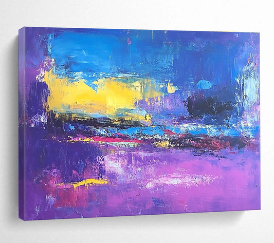 Vivid Color Field Abstract Art for Contemporary Art Fair & Trendy Rooftop Bar SC044