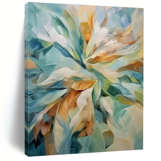 Floral Abstract Art for Romantic Home Bedroom Accent Walls DLZ0279