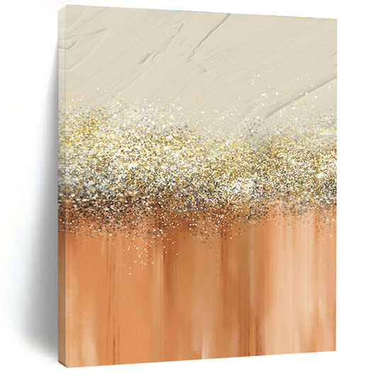 Gold - Glitter Gradient Abstract Art for Wedding Venue & Glamorous Boutique DLZ0665
