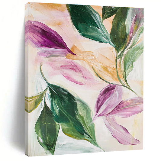 Floral Abstract Leaves for Feminine - Inspired Café & Botanical - Themed Home STSC595