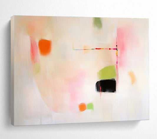 Pastel Abstract Dots Art for Nursery & Feminine Café SC379