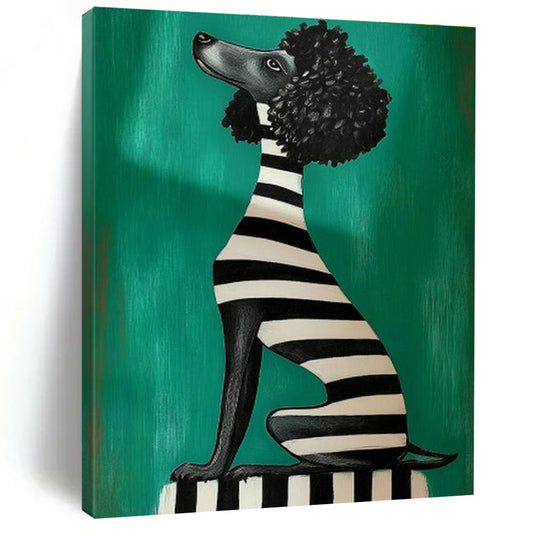 Poodle Art for Playful Home Pet Corner Decor DLZ0216
